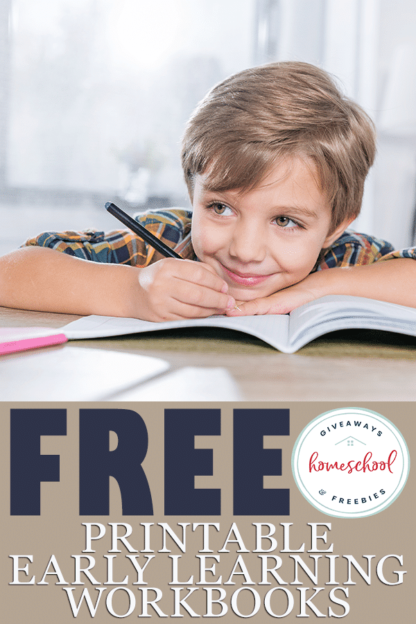 FREE Early Learning Workbook Printables. #freehomeschooldeals #fhdhomeschoolers #earlylearningprintables #earlylearningworkbooks #earlylearningprintables