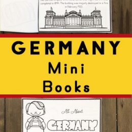 FREE Printable Book on Germany. #freehomeschooldeals #fhdhomeschoolers #Germanyprintable #Germanybook #Germanyminibook