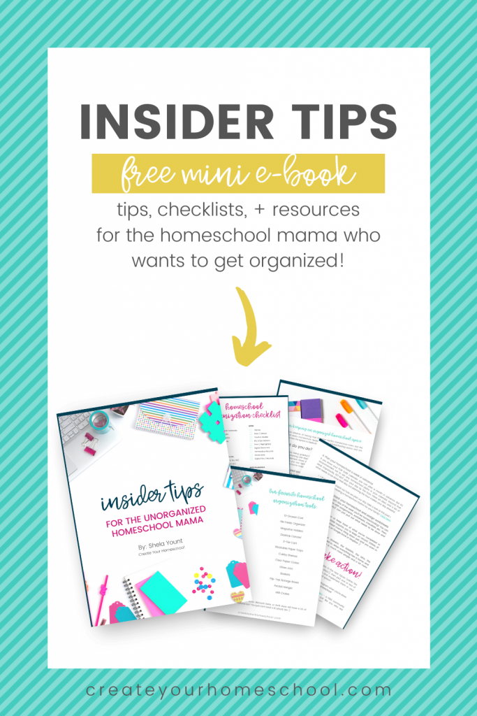 sample pages of free mini eBook for homeschoolers