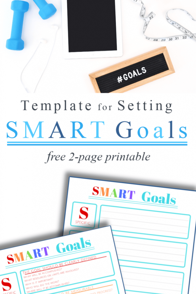 Create motivating and achievable goals this year with this FREE SMART Goals Template! #fhdhomeschoolers #freehomeschooldeals #smartgoals #homeschoolgoals #hsmoms