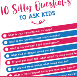 Silly Questions FREE Printable List. #fhdhomeschoolers #freehomeschooldeals #sillyquestionsprintables #sillyparentkidquestions