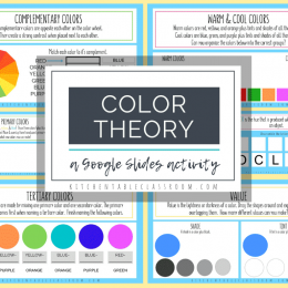 Color Theory Google Slide Interactive Activity. #fhdhomeschoolers #freehomeschooldeals #colortheoryactivity #GoogleSlidescolortheory #colortheoryinteractivelearning