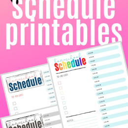 FREE Printable Homeschool Schedule. #fhdhomeschoolers #freehomeschooldeals #homeschoolschedule #homeschoolplanning #homeschoolscheduleprintables