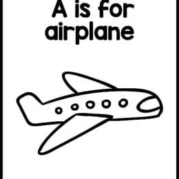 A for Airplane FREE Coloring Page. #freehomeschooldeals #fhdhomeschoolers #AforAirplane #coloringpagea #letterAcoloringpage