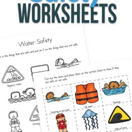FREE Kids Water Safety Worksheets. #freehomeschooldeals #fhdhomeschoolers #watersafety #watersafetyworksheets #staysafeinwater #safetyforkids