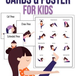 FREE Kids Yoga Pose Printables. #freehomeschooldeals #fhdhomeschoolers #yogaforkids #kidsyogaprintables