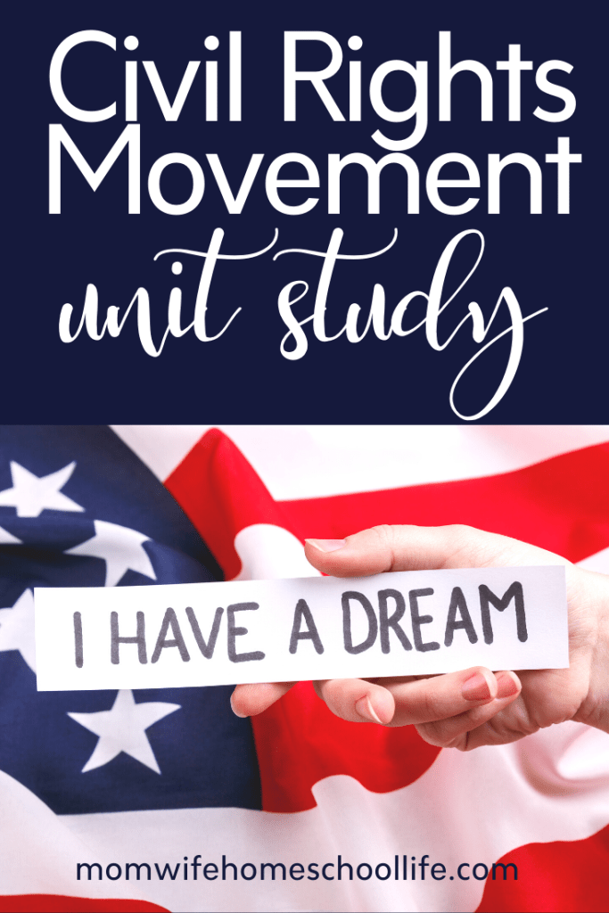 FREE Civil Right Movement Unit Study. #freehomeschooldeals #fhdhomeschoolers #civilrightmovement #civilrightsunitstudy #civilrightshistory