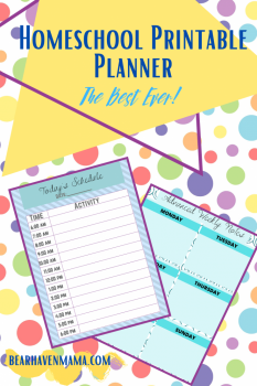 FREE Homeschool Printable Planner | Free Homeschool Deals