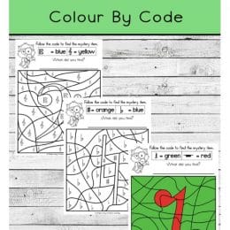 FREE Music Color By Code Worksheets. #freehomeschooldeals #fhdhomeschoolers #musicbycolor #colorbycode #musicbycolorworksheets