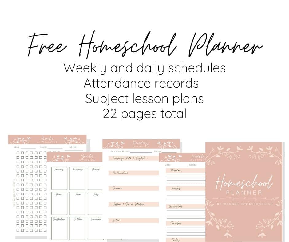FREE Printable Homeschool Planner | Free Homeschool Deals