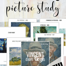 FREE Van Gogh Artist Study. #freehomeschooldeals #fhdhomeschoolers #vincentvangoghunitstudy #vangoghunitstudy #vangoghartiststudy #artiststudy