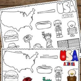 FREE United States Printable Coloring Pages. #freehomeschooldeals #fhdhomeschoolers #UnitedStatescoloringpages #UScoloringpages #UnitedStatesprintablepages