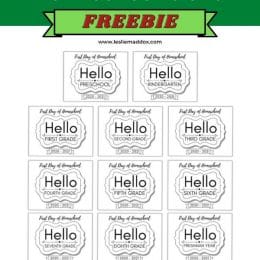 Free "First Day of Homeschool" Printable Signs. #freehomeschooldeals #fhdhomeschoolers #firstdayofhomeschoolsigns #firstdayofhomeschool #firstdayprintablesigns