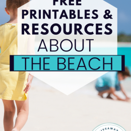 FREE Printables All About the Beach. #freehomeschooldeals #fhdhomeschoolers #beachprintables #beachresources