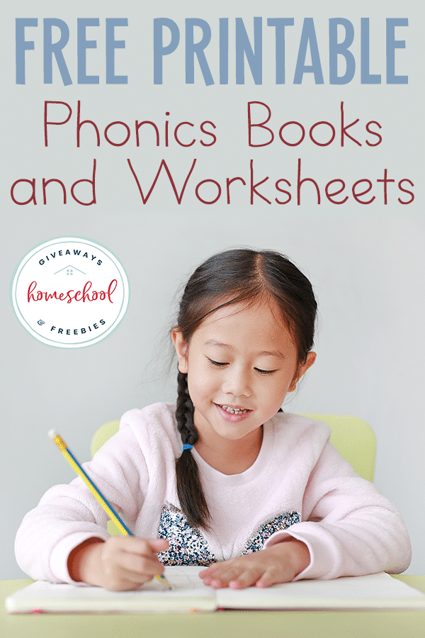 Phonics FREE Printable Worksheets and Books. #freehomeschooldeals #fhdhomeschoolers #phonicsworksheets #phonicsbooks #phonicsresources  