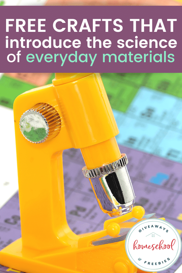 FREE Everyday Materials Science Crafts. #freehomeschooldeals #fhdhomeschoolers #everydaymaterialsscience #introducescience #sciencecrafts #craftsforscience