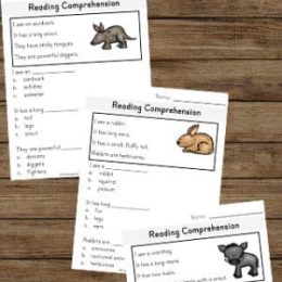 FREE Reading Comprehension Mammal Worksheets. #freehomeschooldeals #fhdhomeschoolers #readingcomprehensionworksheets #mammalreadingcomprehension #mammalworksheets