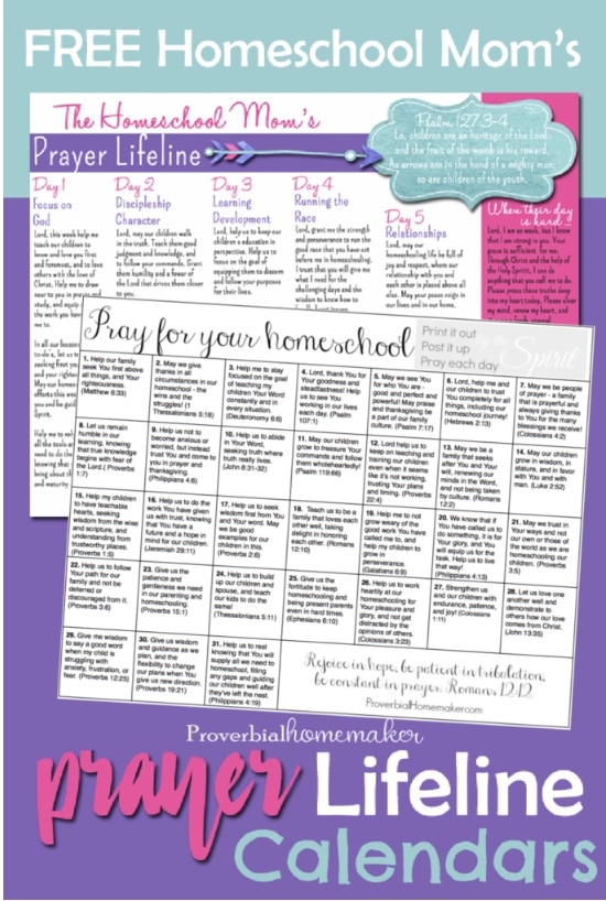 Homeschool FREE Prayer Calendars. #freehomeschooldeals #fhdhomeschoolers #homeschoolprayercalendars #calendarsforprayer #prayercalendars #homeschoolcalendars