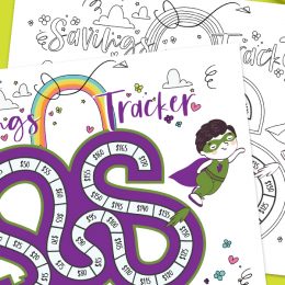FREE: Savings Tracker Printable. #savingstracker #savingsprintable #trackingsavings #fhdhomeschoolers #freehomeschooldeals