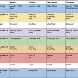 FREE Printable & Editable Homeschool Schedule. #freehomeschooldeals #fhdhomeschoolers #homeschoolschedule #printableschedule #editableschedule