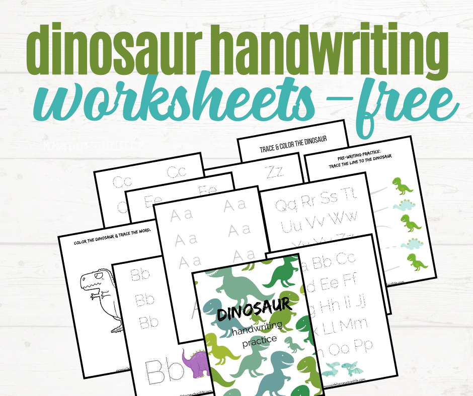 FREE Preschool Dinosaur Handwriting Worksheets Free Homeschool Deals