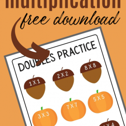 FREE Fall Multiplication Worksheet. #freehomeschooldeals #fhdhomeschoolers #falldoublesworksheet #fallmultiplcationworksheets #multiplicaitonworksheets #fallmathworksheets