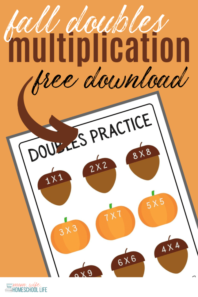 FREE Fall Multiplication Worksheet. #freehomeschooldeals #fhdhomeschoolers #falldoublesworksheet #fallmultiplcationworksheets #multiplicaitonworksheets #fallmathworksheets