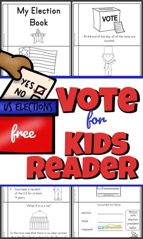 FREE Voting Reader for Kids. #freehomeschooldeals #fhdhomeschoolers #votingreader #readerforkids #votingreaderforkids