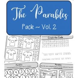 FREE Parables of Jesus Printable Packs. #freehomeschooldeals #fhdhomeschoolers #parablesofJesus #Jesusparableprintables #parablesprintablepack