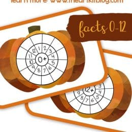 FREE Fall Multiplication Pumpkin Wheels. #fallmultiplicationpractice #fallmathprintablepack #fallmultiplicationpack #multiplicationpractice #freehomeschooldeals #fhdhomeschoolers