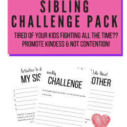 FREE Stop Sibling Rivalry Challenge. #freehomeschooldeals #fhdhomeschoolers #stopsiblingrivalry #siblingrivalry