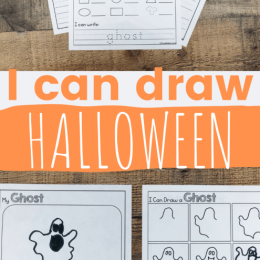 FREE Halloween Draw and Write Activity. #fhdhomeschoolers #freehomeschooldeals #drawandwriteactivity #freecreativewritingprintable #freehalloweenwritingprintable