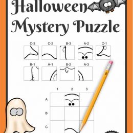 FREE Halloween Puzzle. #freehomeschooldeals #fhdhomeschoolers #halloweenpuzzle #halloweenprintable