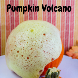 Make Your Own Pumpkin Volcano. #fallcraftideas #fallsensoryactivity #pumpkincraftidea #freehomeschooldeals #fhdhomeschoolers