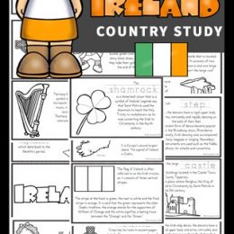 FREE Ireland Study Mini Books. #irelandunitstudy #irelandresourcesforkids #irelandforkids#fhdhomeschoolers #freehomeschooldeals