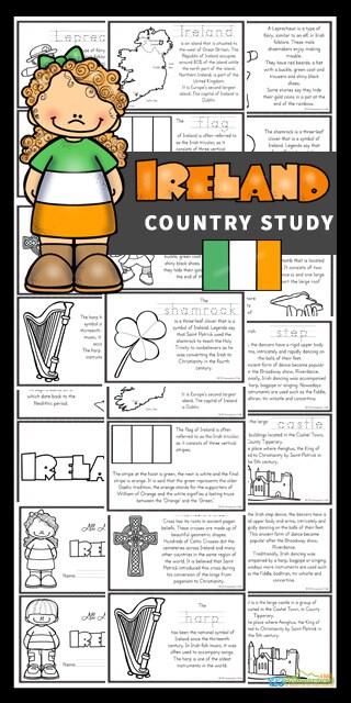 Grab your FREE Ireland Study Mini Books. #irelandunitstudy #irelandresourcesforkids #irelandforkids#fhdhomeschoolers #freehomeschooldeals 