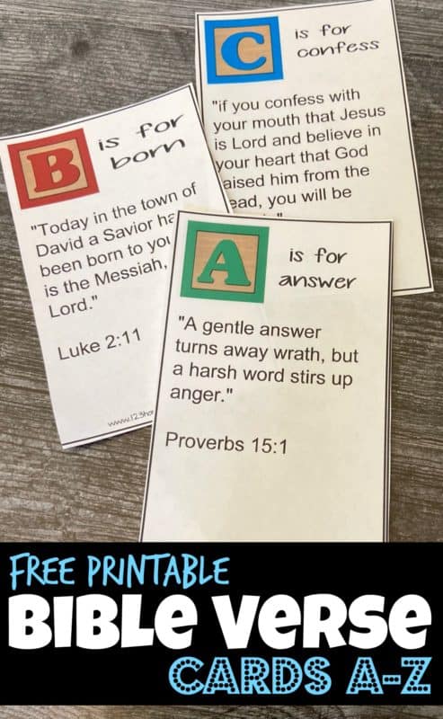 FREE Family Scripture Memory Verses. #familyscripturememory #memoryversesforkids #printablememoryversecards #freehomeschooldeals #fhdhomeschoolers