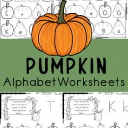 FREE Printable Kindergarten Pumpkin Worksheets. #kindergartenletterworksheets #pumpkinworksheets #fallkindergartenworksheets #freehomeschooldeals #fhdhomeschoolers