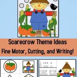 Scarecrow Fine Motor, Cutting, and Writing Activities. #fhdhomeschoolers #freehomeschooldeals #scarecrowfinemotoractivities #scarecrowactivities #finemotoractivities