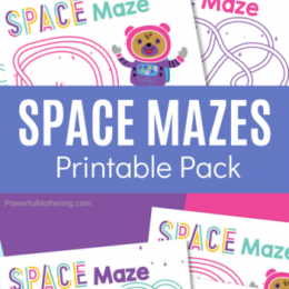 FREE Kids Spaced Themed Mazes. #freemazesforkids #freeprintablemazes #freespacemazes #fhdhomeschoolers #freehomeschooldeals