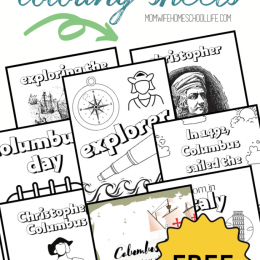 FREE Printable Columbus Day Coloring Pages. #ChristopherColumbusprintables #ColumbusDaycoloringsheets #Columbucoloringpages #freehomeschooldeals #fhdhomeschoolers