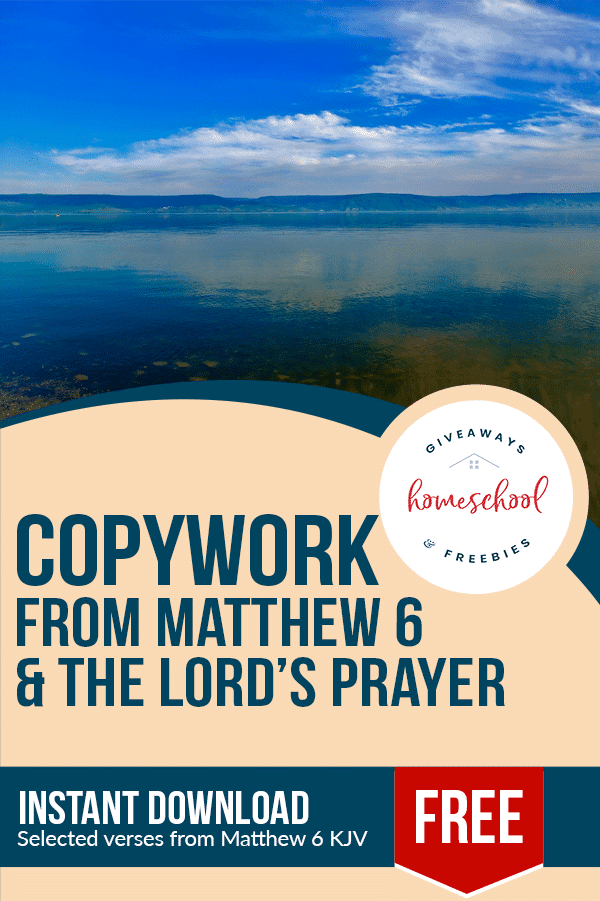 FREE Scripture Copywork for Kids. #freehomeschooldeals #fhdhomeschoolers #scripturecopywork #copyworkforkids #handwritingpractice