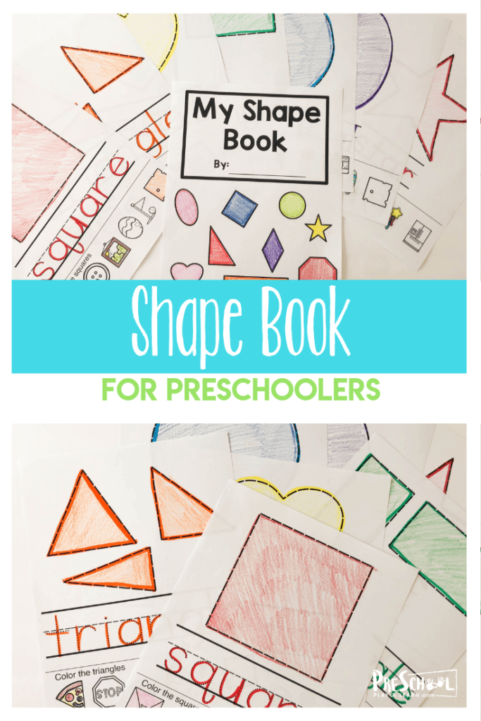 FREE Shape Book for Kids. #fhdhomeschoolers #freehomeschooldeals #preschoolshapepractice #freeshapesprintable #learningshapes