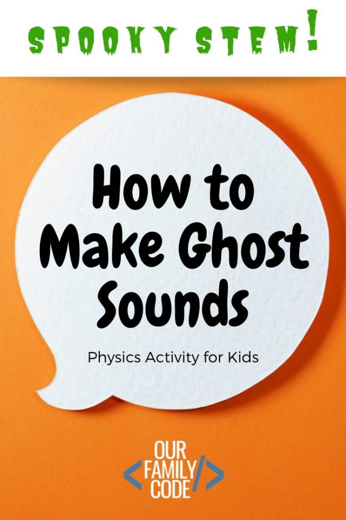 Halloween Ghost Sound STEM Activity. #kidsstemactivity #fallstemactivity #kidshalloweenactivity #fhdhomeschoolers #freehomeschooldeals 