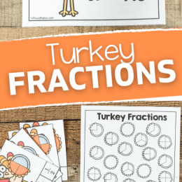 Turkey Fractions Activity Booklet. #freefractionspages #fractionsworksheets #fractionpracticesheets #freehomeschooldeals #fhdhomeschoolers