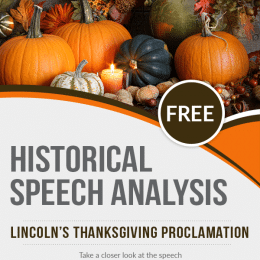 Historical Speech Study and Copywork. #analysisworksheets #freecopyworkpages #thanksgivingworksheets #freehomeschooldeals #fhdhomeschoolers