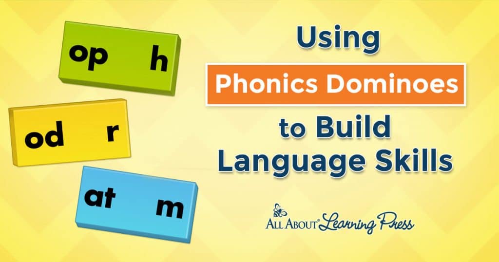 Build Language Skills with Phonics Dominoes. #fhdhomeschoolers #freehomeschooldeals #buildlanguageskills #phonicspractice #wordbuidling