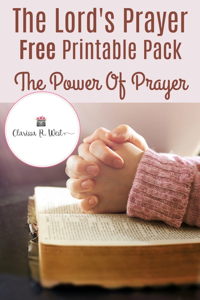 Free Family Lord's Prayer Cards. #lordsprayerprintables #freelordsprayercards #freeprayercards #freehomeschooldeals #fhdhomeschoolers