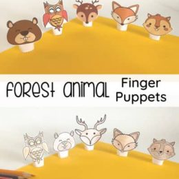 Free Printable Animal Finger Puppets. #printablefingerpuppets #kindergartenfingerpuppets #animalfingerpuppets #freehomeschooldeals #fhdhomeschoolers