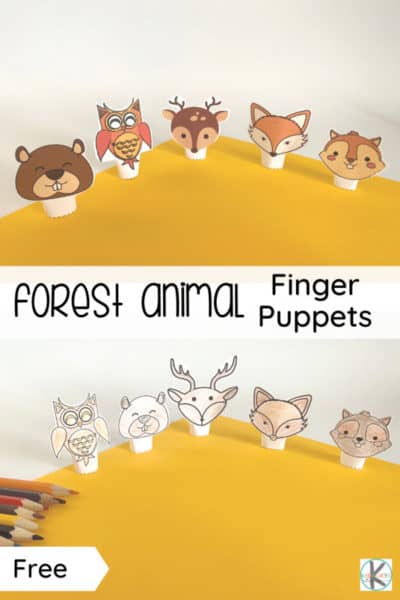 Free Printable Animal Finger Puppets. #printablefingerpuppets #kindergartenfingerpuppets #animalfingerpuppets #freehomeschooldeals #fhdhomeschoolers